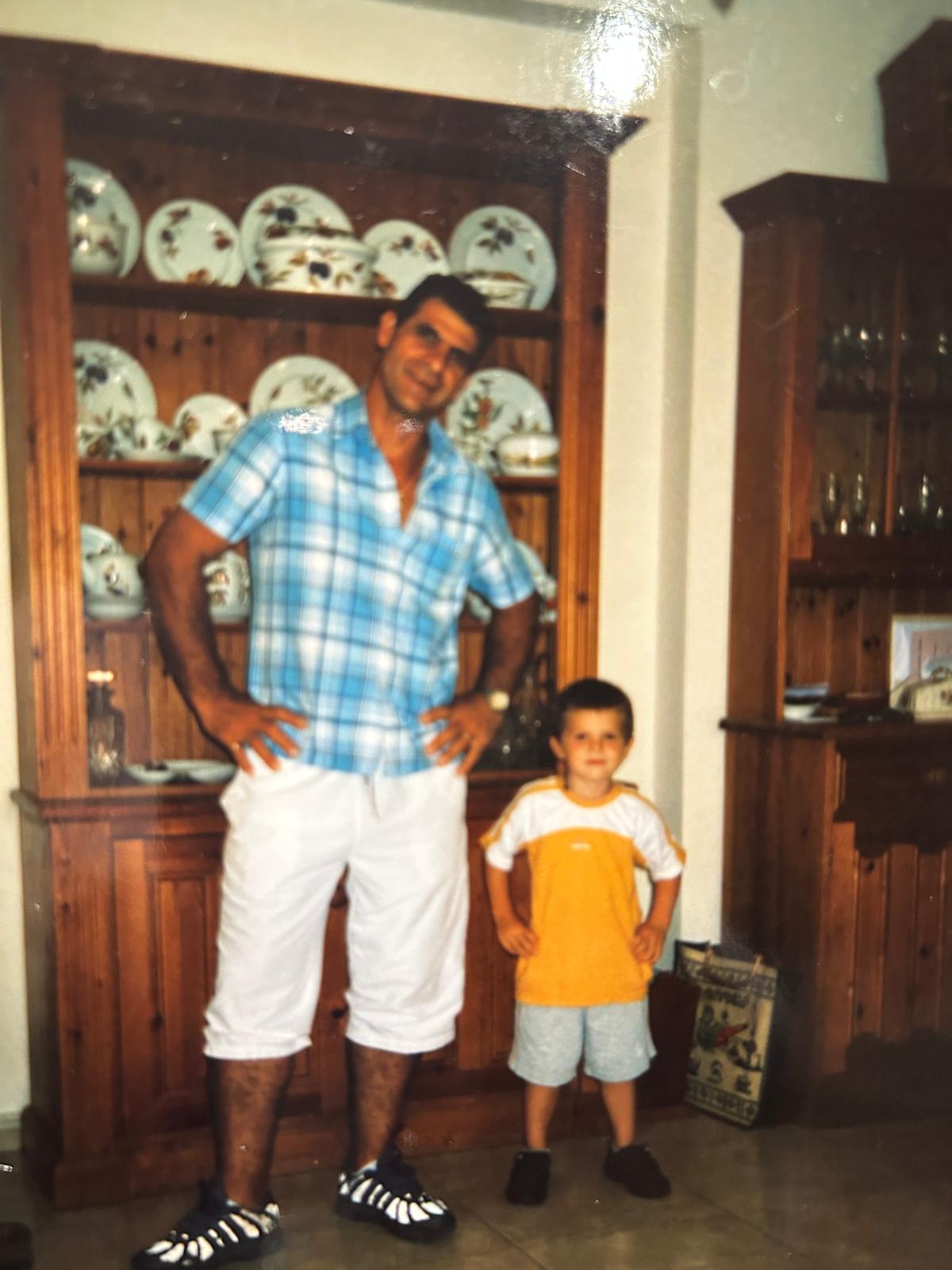 Chris and Dad Looking Cool